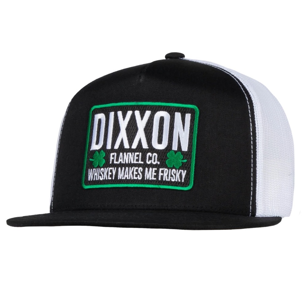 Dixxon whiskey makes me frisky flat bill trucker SnapBack